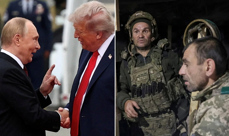 Vladimir Putin i Donald Trump / Pripadnici 152. ukrajinske brigade u Pokrovsku