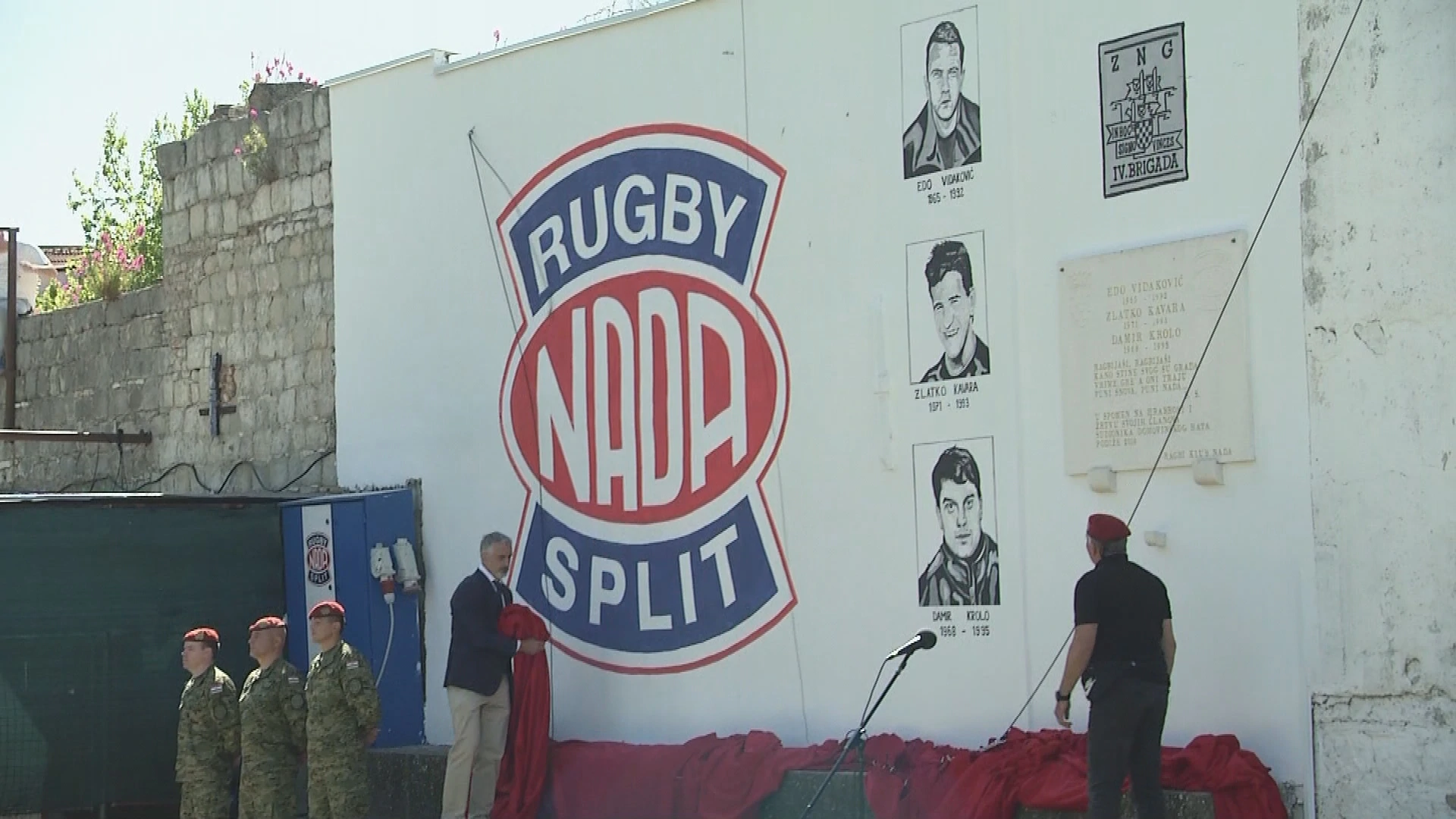 Obljetnica 4. gardijske brigade u Splitu: Otkriven mural trojici pripadnika Pauka