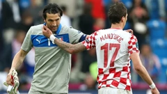 Mandžukić i Buffon na EP-u u Poljskoj 2012.
