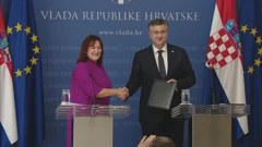 Dubravka Šuica i Andrej Plenković