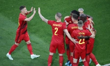 Slavlje belgijskih nogometaša nakon gola Lukakua, Foto: Anton Vaganov/REUTERS
