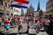 Hrvatski navijači na ulicama Kopenhagena, Foto: Goran Stanzl/PIXSELL