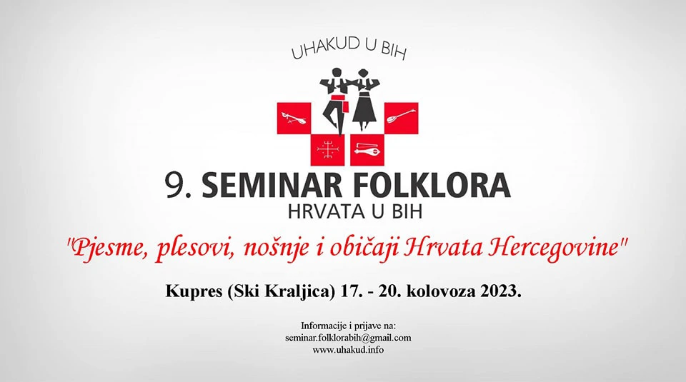 Najava 9. seminara folklora, Foto: snimka zaslona /uhakud.info