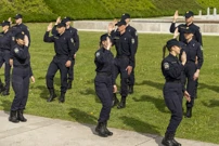 Policajci plešu u ritmu Rim Tim Tagi Dima, Foto: HTV/HRT