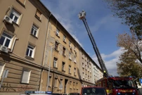 Gorjela zgrada u Zagrebu, Foto: Luka Stanzl/Pixsell