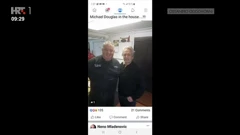 Neno Mladenović i Michael Douglas, Foto: Dobro jutro, Hrvatska/HRT