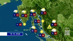Na sjevernom Jadranu mjestimice će u prvom dijelu dana biti bure, Foto: HTV/HRT