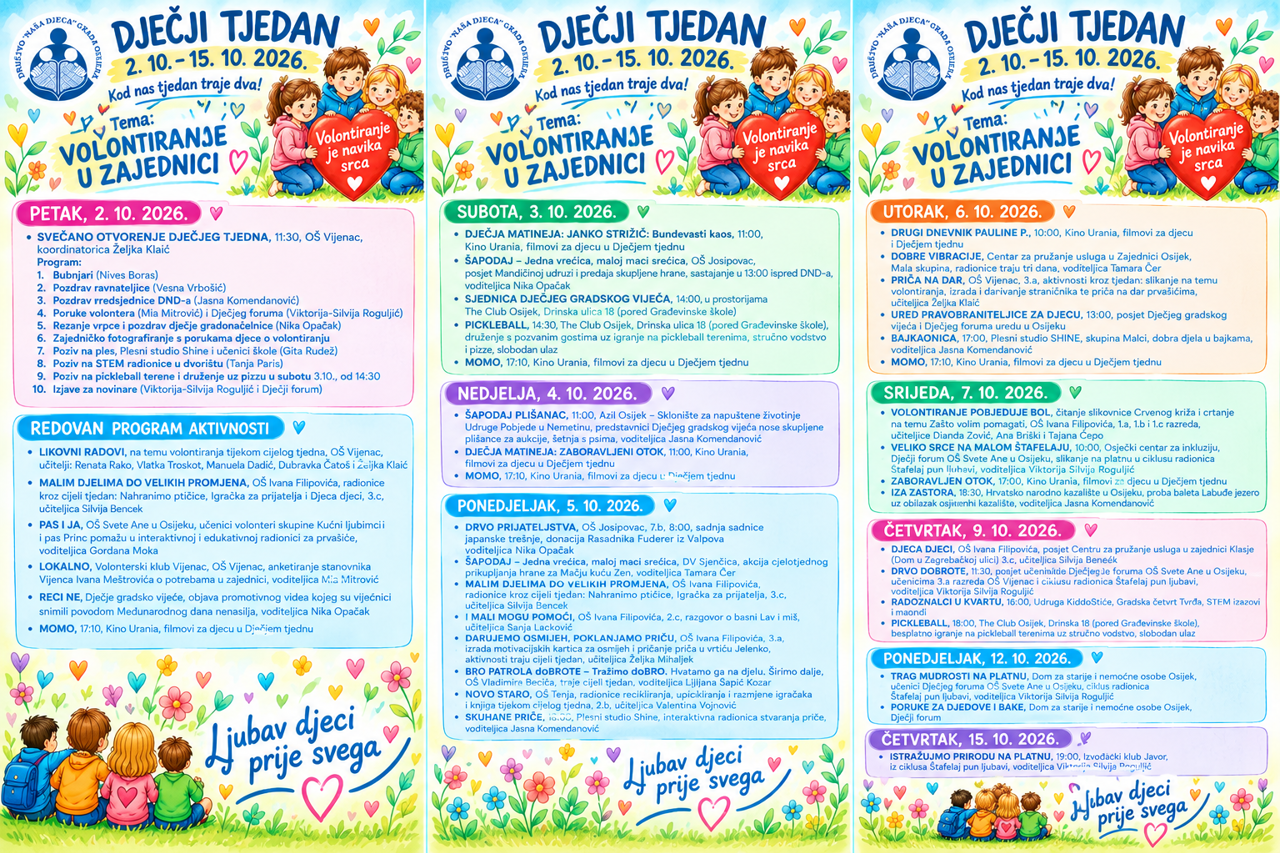 Program Dječjeg tjedna u Osijeku, Foto: -/-