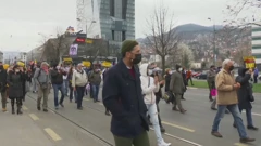 Prosvjed u Sarajevu, Foto: HTV/HRT