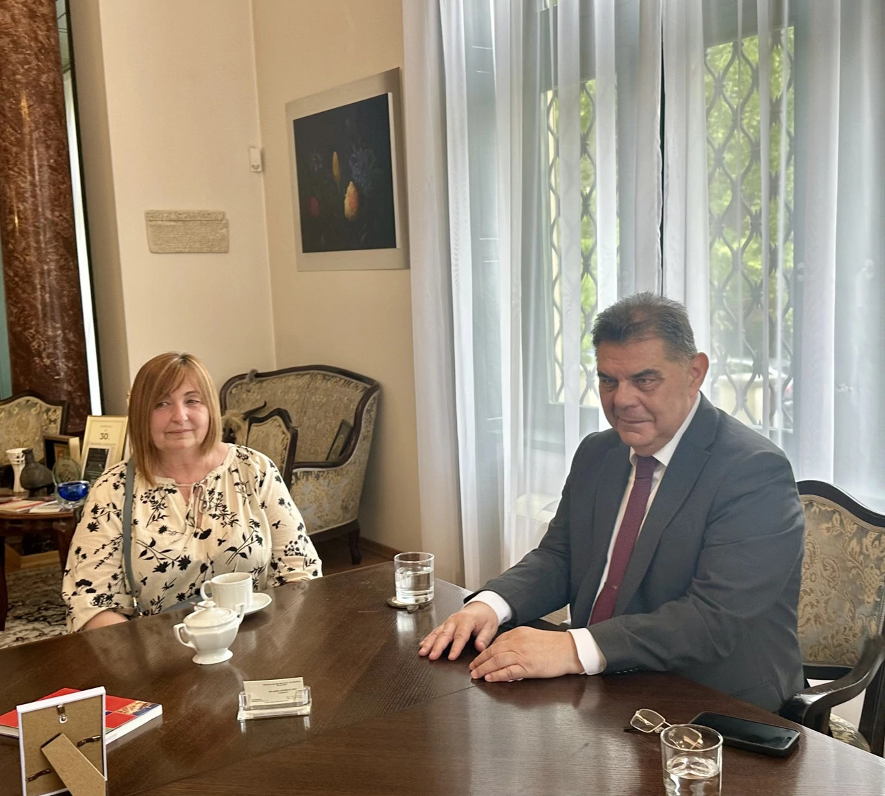 Lidija Miletić i veleposlanik Mladen Andrlić