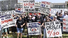 Prosvjed ispred zatvora Remetinec