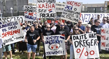 Prosvjed ispred zatvora Remetinec
