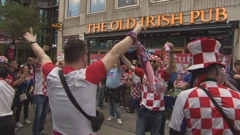 Hrvatski navijači u Kopenhagenu, Foto: HTV/HRT