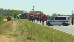 Vinkovci: U sudaru dva teretna vozila poginula jedna osoba, Foto: HTV/HRT