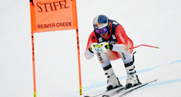 Franjo Von Allmen na treningu spusta