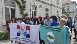 Prosvjed ispred zadarske Opće bolnice