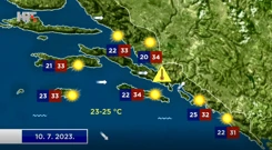Vremenska prognoza, Foto: HTV/HRT
