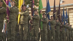 Mimohod vojnih zastava, Foto: HTV/HRT