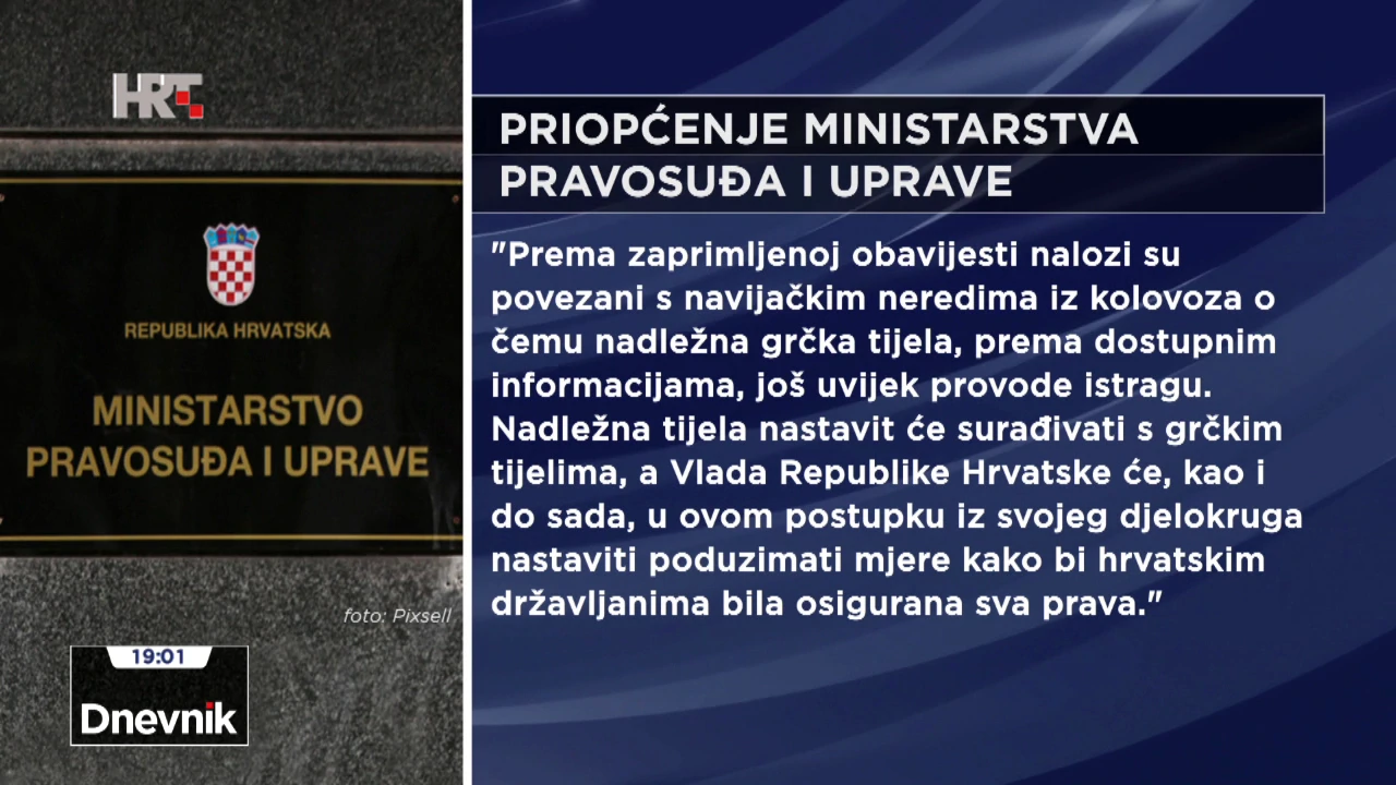Iz priopćenja Ministarstva pravosuđa