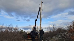 Popravak dalekovoda u Radučiću, Foto: H. Gunjača/HRT