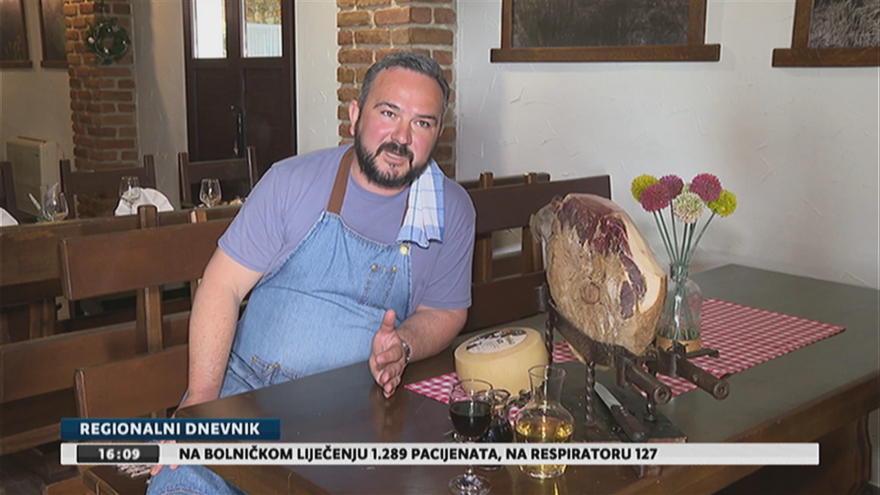 Ante Prtorić, vlasnik OPG-a i konobe, Foto: Regionalni dnevnik/HTV/HRT