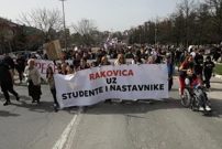 Studenti i građani na prosvjedu u Beogradu, Foto: M.M. / ATA images /PIXSELL