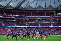 Atletico Madrid - Barcelona, zagrijavanje, Foto: Albert Gea/ REUTERS
