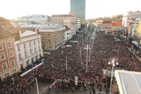Trg bana Jelačića na dočeku rukometaša, Foto: Luka stanzl /PIXSELL