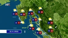 Vremenska prognoza, Foto: HTV/HRT