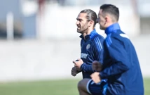 Lokomotiva - Hajduk. Marko Livaja na zagrijavanju, Foto: Slavko Midzor/PIXSELL