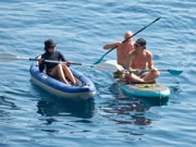 Glumci Woody Harrelson i Matthew McConaughey te Camila Alves McConaughey na veslanju ispred Dubrovnika, Foto: Grgo Jelavic/PIXSELL