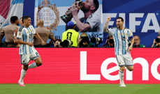 Lionel Messi slavi pogodak za vodstvo, Foto: Paul Childs/REUTERS
