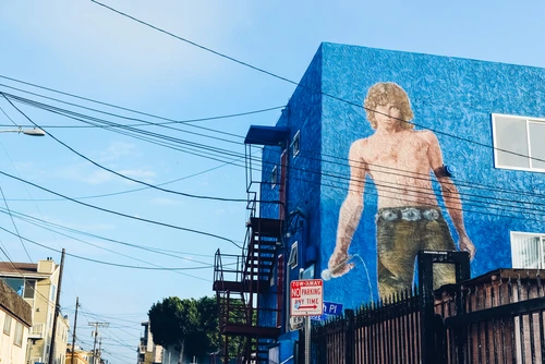 Mural s likom Morrisona u Los Angelesu