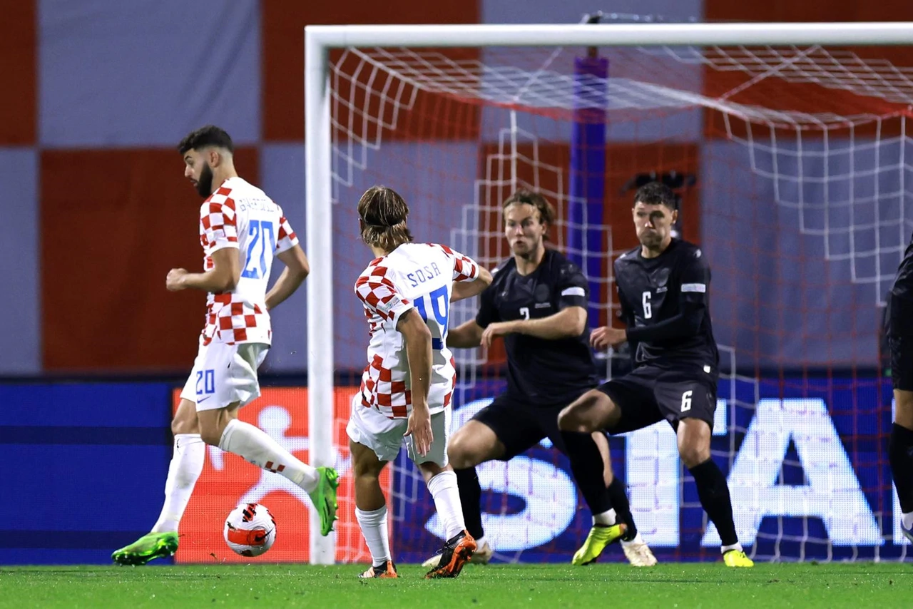 Borna Sosa zabija za 1:0, Foto: Sanjin Strukić/PIXSELL