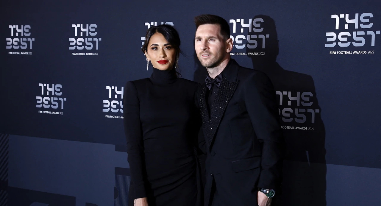 Antonela Roccuzzo i Lionel Messi, Foto: Sarah Meyssonnier/REUTERS