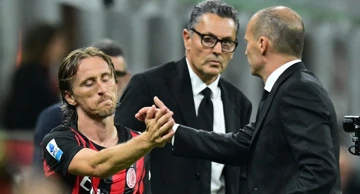  Luka Modrič i trener Massimiliano Allegri