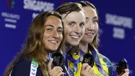  Katie Ledecky, Simona Quadarella i Lani Pallister 