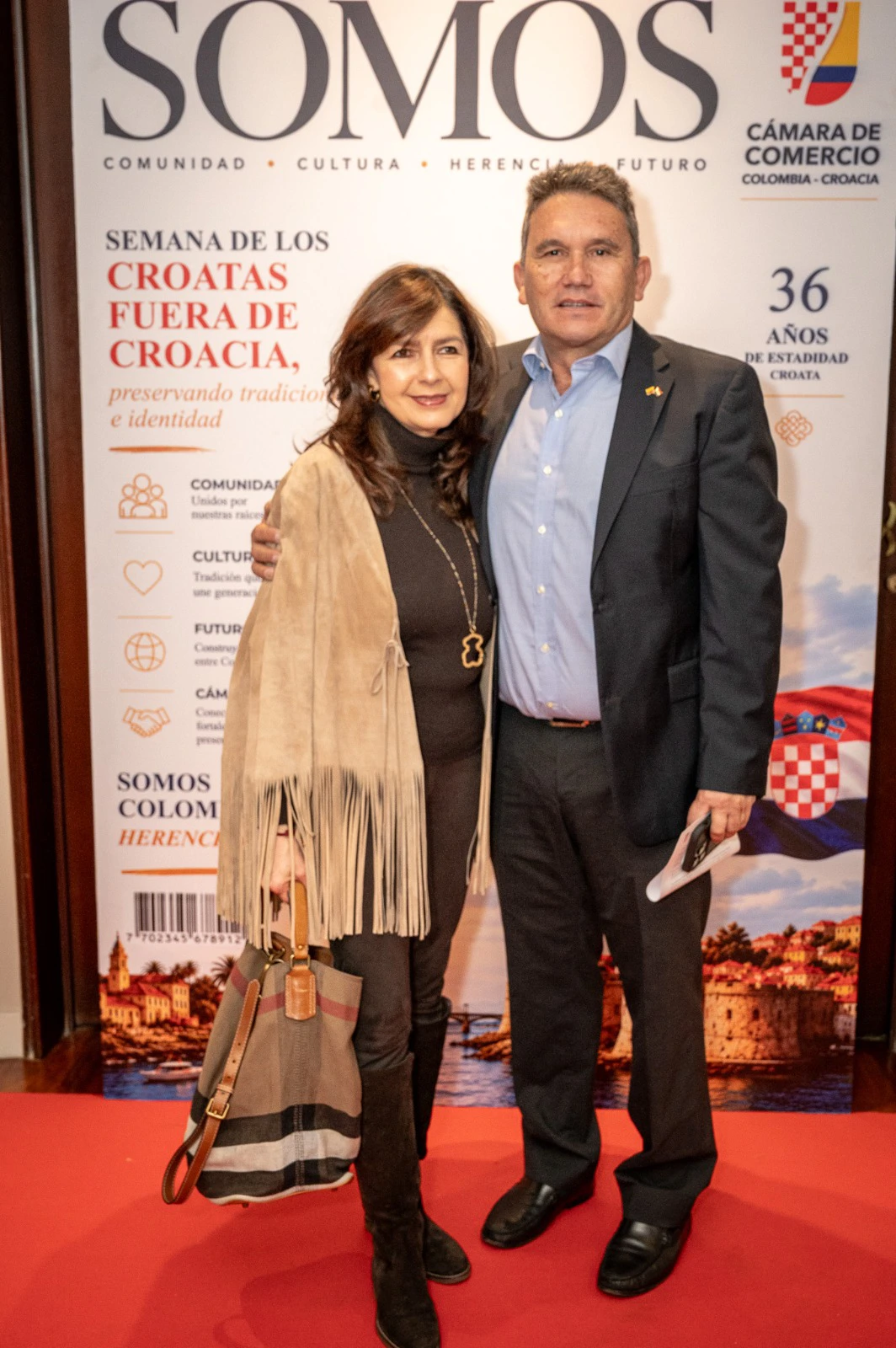Mauricio Restrepo con su esposa / Mauricio Restrepo sa suprugom, Foto: Cámara de Comercio Colombia Croacia / Kolumbijsko-hrvatska gospodarska komora//