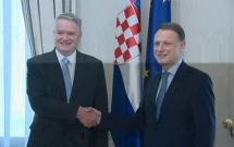 Mathias Corman i Gordan Jandroković, Foto: HRT/HTV
