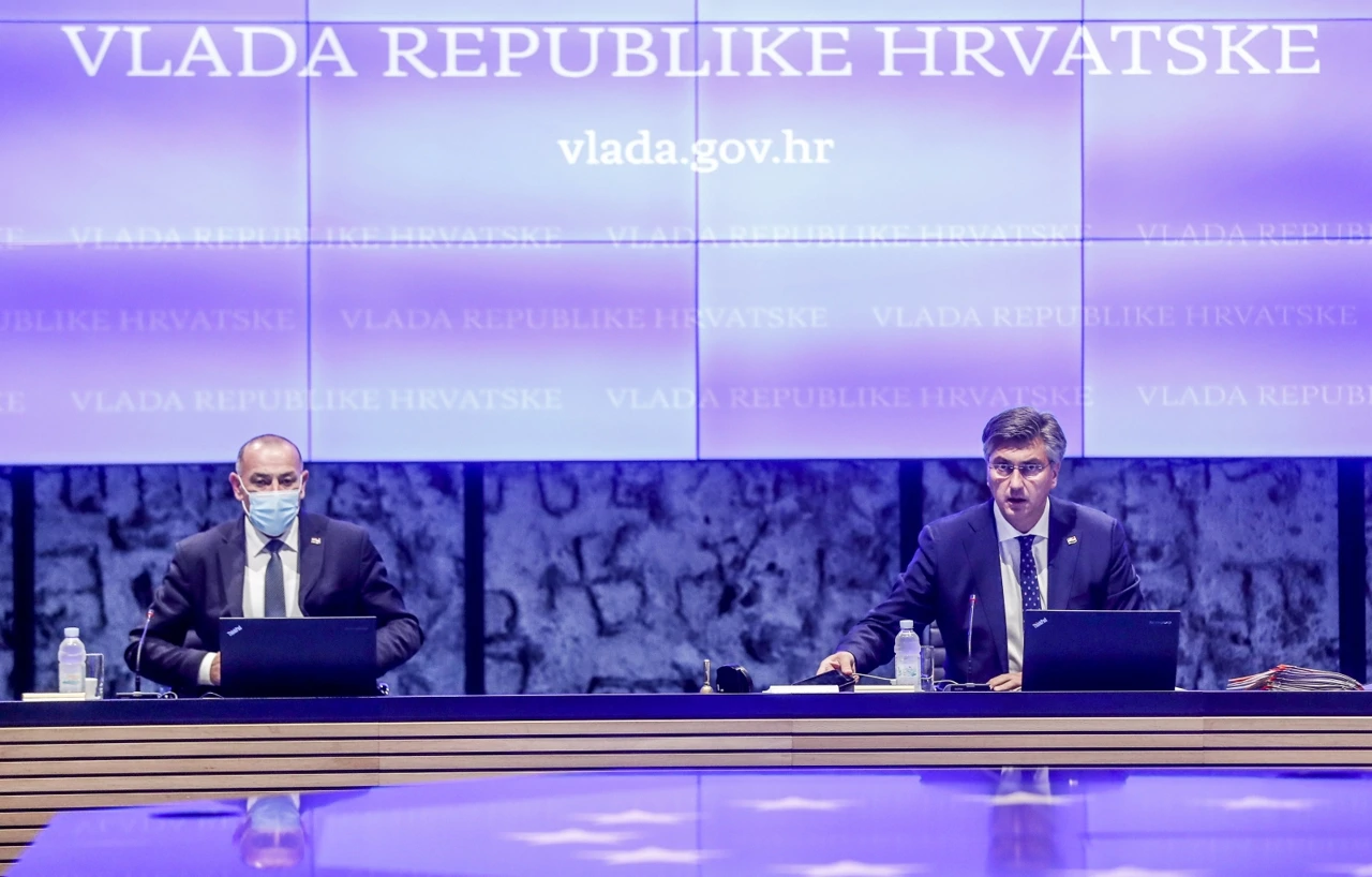 Tomo Medved i Andrej Plenković, Foto: Slavko Midžor/PIXSELL