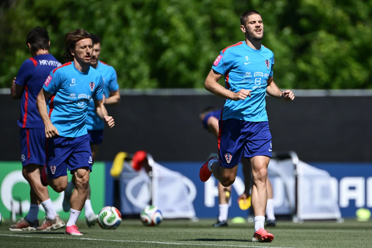 Današnji trening hrvatske nogometne reprezentacije, Foto: Boris Kovacev/CROPIX