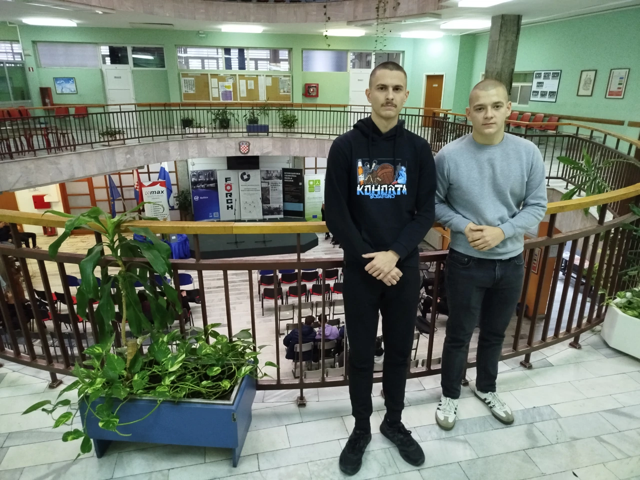 Nagrađeni učenici Mihael Rancinger i Fran Solejić