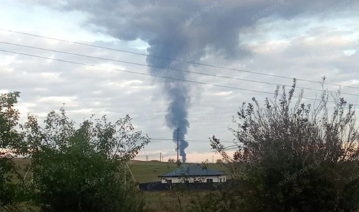 Pogođeno skladište goriva na Krimu