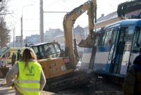 Bager udario u tramvaj, Foto: Davor Javorović/Pixsell
