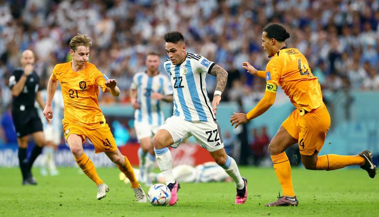 Lautaro Martinez, Virgil van Dijk i Frenkie de Jong, Foto: Bernadett Szabo/ REUTERS
