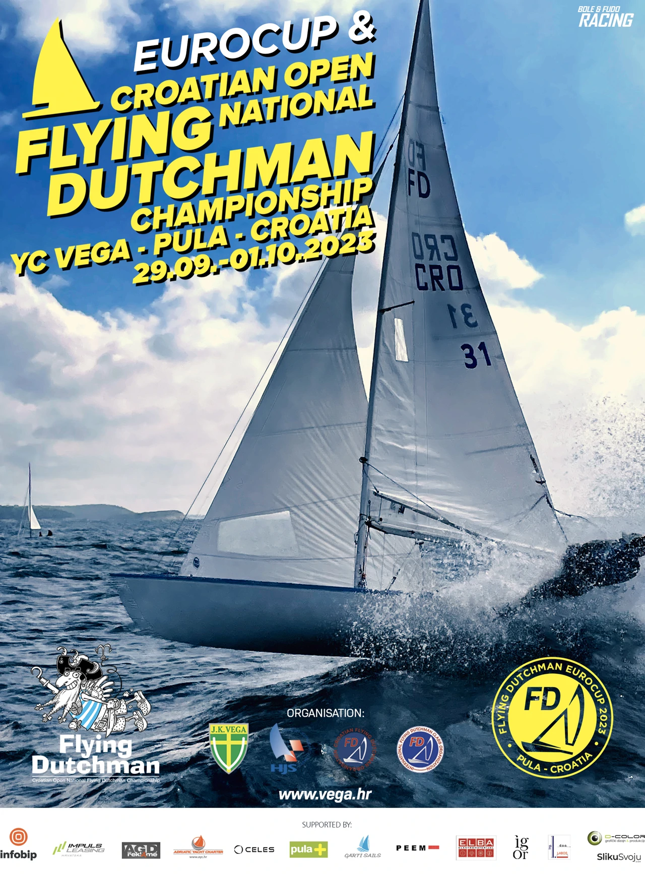 Europa Cup i Otvoreno prvenstvo Hrvatske u jedrenju u klasi Leteći Holandez