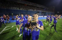 Dinamovci s peharom, Foto: Goran Stanzl /PIXSELL