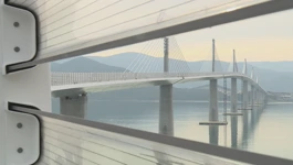 Prvi pogled u unutrašnjost Pelješkog mosta