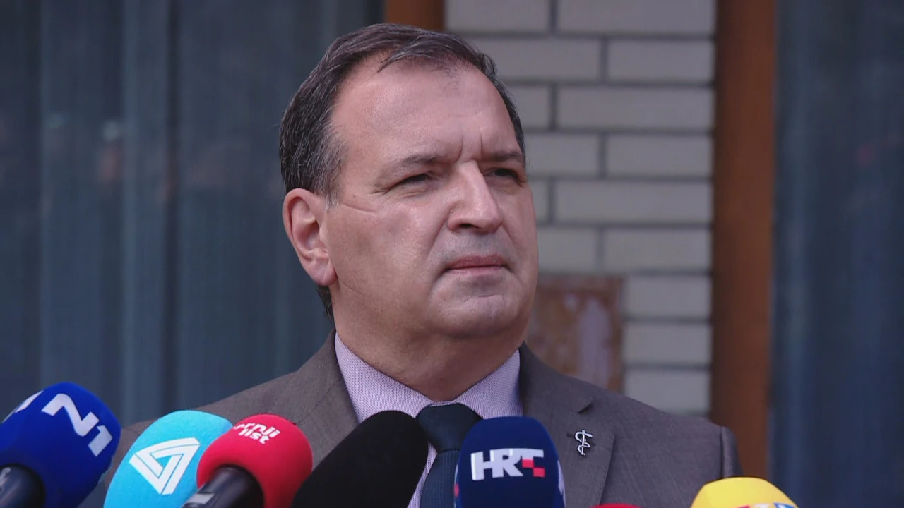 Ministar Vili Beroš o zdravstvenom zbrinjavanju izbjeglica , Foto: HTV/IMS/HRT