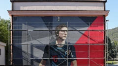 Mural Luke Modrića u Mostaru